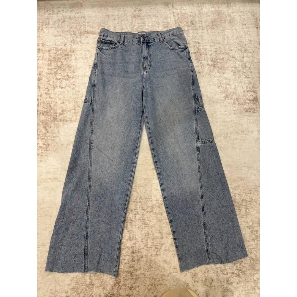 • PacSun Extreme Baggy Carpenter Jeans Light Wash Wide Leg Utility Skater 30x32